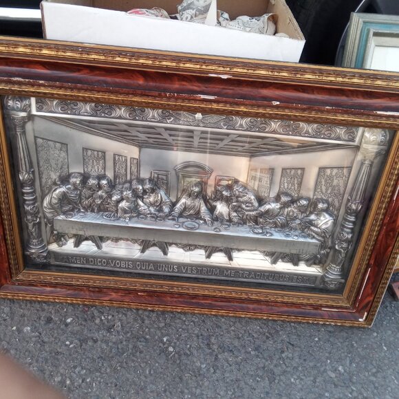 Complete set china 24ktrim Chrystal set platinum trim 3D last super silver - Picture 1 of 2